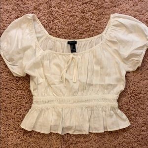 Forever 21 white crop top